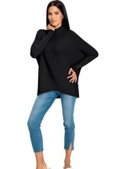 Heine Sweter w kolorze czarnym rozmiar: 34. Czarne swetry klasyczne damskie Heine, prążkowane, bez kołnierzyka. Za 78.99 zł.