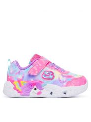 Skechers Sneakersy Unicorn Charmer 303064N PKMT Różowy. Czerwone buty sportowe dziewczęce Skechers, bez wzorów, z materiału, bez zapięcia. Za 169.99 zł.