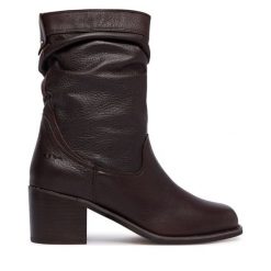 Botki Aldo. Brązowe botki damskie ALDO, bez obcasa, na słupku, bez zapięcia. Za 849.99 zł.