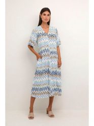 CULTURE Sukienka w kolorze błękitnym rozmiar: XL. Niebieskie sukienki damskie Culture, bez wzorów, z wiskozy, klasyczne, bez ramiączek. Za 154.07 zł.