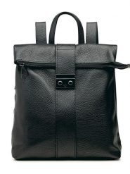 Lia Biassoni Skórzany plecak w kolorze czarnym - 34 x 41 x 12 cm rozmiar: onesize. Czarne plecaki Lia Biassoni, bez wzorów, z materiału. Za 345.36 zł.
