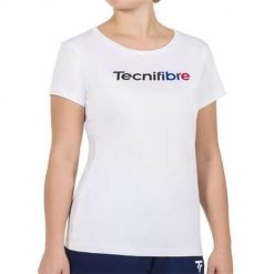 Koszulka sportowa damska Tecnifibre 22WCUTE22. Białe koszulki sportowe damskie TECNIFIBRE, s, bez wzorów, z bawełny, bez ramiączek. Za 89.99 zł.