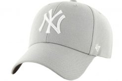 Damska czapka z daszkiem 47 Brand MLB New York Yankees MVP Cap. Szare czapki z daszkiem damskie 47 Brand, bez wzorów, z materiału. Za 109.99 zł.