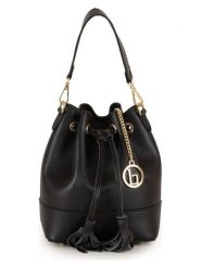 Lia Biassoni Skórzana torebka "Torbido" w kolorze czarnym - 19 x 22 x 12 cm rozmiar: onesize. Czarne torebki klasyczne damskie Lia Biassoni, z materiału, bez dodatków. Za 260.99 zł.