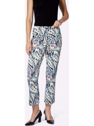 Heine Spodnie ze wzorem rozmiar: 40. Spodnie materiałowe damskie Heine, bez wzorów, z materiału. Za 109.00 zł.