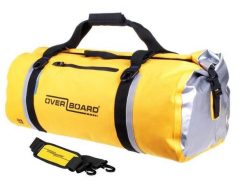 Torba wodoszczelna OverBoard Duffel 60l. Żółte torby sportowe OVERBOARD, bez wzorów, z materiału, duże. Za 519.00 zł.