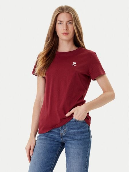 BOSS T-Shirt C_Esogo_3 50545288 Bordowy Regular Fit. Czerwone t-shirty damskie Boss, s, bez wzorów, z bawełny, bez kołnierzyka. Za 129.99 zł.