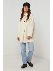 L'armoire de Suzette Płaszcz przejściowy w kolorze kremowym rozmiar: 38/40. Brązowe płaszcze damskie L'armoire de Suzette, l, bez wzorów, bez kaptura. Za 100.99 zł.