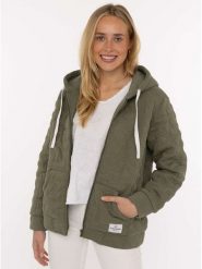 Zwillingsherz Bluza "Endless Love" w kolorze khaki rozmiar: L/XL. Brązowe bluzy damskie Zwillingsherz, l, bez wzorów, bez kaptura. Za 187.96 zł.