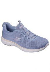 Tenisówki Skechers Model Summits Kolor Niebieski. Fioletowe trampki damskie Skechers, bez wzorów, z materiału, bez zapięcia. Za 303.70 zł.