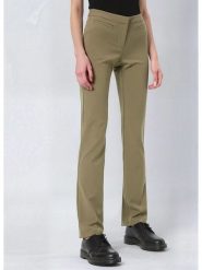 Weekday Spodnie w kolorze khaki rozmiar: 42. Brązowe spodnie materiałowe damskie Weekday, bez wzorów, z materiału. Za 61.60 zł.