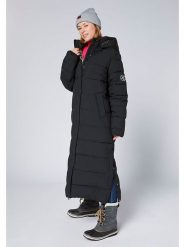 Chiemsee Płaszcz pikowany w kolorze czarnym rozmiar: XL. Czarne płaszcze damskie Chiemsee, xl, bez wzorów, bez kaptura. Za 416.30 zł.