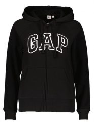 GAP Bluza w kolorze czarnym rozmiar: M. Czarne bluzy damskie GAP, m, bez wzorów, z bawełny, bez kaptura. Za 136.13 zł.