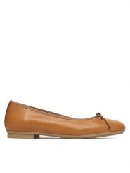 Hispanitas Baleriny HV263465 Brązowy. Brązowe balerinki damskie Hispanitas, bez wzorów, ze skóry. Za 489.99 zł.