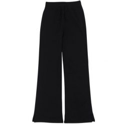 Spodnie damskie Champion Flare. Czarne spodnie dresowe damskie Champion, bez wzorów, z dresówki. Za 190.25 zł.
