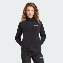 Bluza Terrex Multi Full-Zip Fleece. Czerwone bluzy damskie Adidas, s, bez wzorów, z materiału, bez kaptura. W wyprzedaży za 197.40 zł.