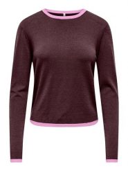 ONLY Sweter w kolorze brązowym rozmiar: XL. Brązowe swetry klasyczne damskie Only, xl, bez kołnierzyka. Za 72.95 zł.