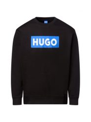 HUGO BLUE Bluza - Classic Crew Kobiety Bawełna czarny|niebieski, S. Czarne bluzy damskie HUGO BLUE, s, bez wzorów, z bawełny, bez kaptura. Za 229.95 zł.