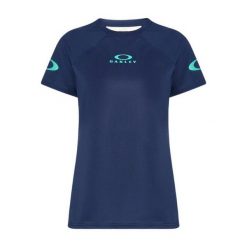 Oakley Koszulka Free Ride Jersey Foa500568-6Le. Niebieskie koszulki damskie Oakley, m, bez wzorów, z jersey, bez kołnierzyka, bez ramiączek. Za 130.99 zł.