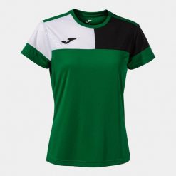 Damski jersey Joma Crew V. Czarne koszulki sportowe damskie Joma, bez wzorów, z jersey, bez ramiączek, do piłki nożnej. Za 140.00 zł.