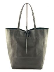 Marlon Skórzany shopper bag w kolorze antracytowym - 37 x 40 x 12 cm rozmiar: onesize. Czarne shopper bag Marlon, bez wzorów, z materiału, na ramię, bez dodatków. Za 232.78 zł.