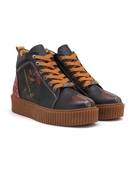 Goby Sneakersy w kolorze granatowo-pomarańczowym rozmiar: 36. Niebieskie obuwie sportowe damskie Goby, za kostkę, bez zapięcia. Za 339.99 zł.