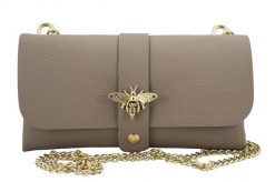 Listonoszka wizytowa BARBERINI'S beżowa 958-2. Brązowe shopper bag Barberinis, bez wzorów, ze skóry, bez dodatków. Za 119.99 zł.