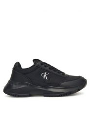Calvin Klein Sneakersy Low Cut Lace Up V3A9-83105-1695 S Czarny. Czarne buty sportowe dziewczęce Calvin Klein, bez wzorów, z materiału, bez zapięcia. Za 399.99 zł.