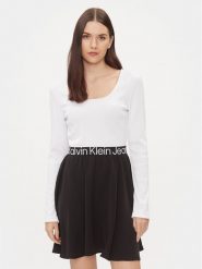 Calvin Klein Jeans Sukienka codzienna J20J222523 Kolorowy Regular Fit. Sukienki damskie Calvin Klein Jeans, bez wzorów, z jeansu, bez ramiączek. Za 269.99 zł.