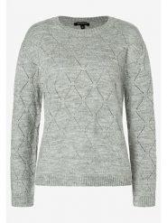 More & More Sweter w kolorze szarym rozmiar: 46. Szare swetry klasyczne damskie More & More, bez kołnierzyka. Za 208.95 zł.