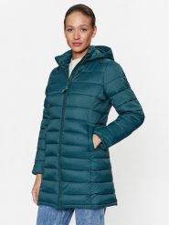 Pepe Jeans Płaszcz zimowy Maddie Long PL402252 Zielony Regular Fit. Zielone kurtki damskie Pepe Jeans, na zimę, s, bez wzorów, z jeansu, bez kaptura. Za 619.99 zł.