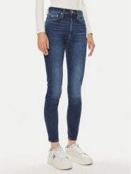 Tommy Jeans Jeansy Sylvia DW0DW19258 Granatowy Skinny Fit. Niebieskie rurki damskie Tommy Jeans, bez wzorów, z bawełny. Za 239.99 zł.