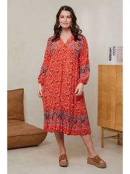 Curvy Lady Sukienka w kolorze pomarańczowym rozmiar: 44/46. Pomarańczowe sukienki damskie Curvy Lady, bez wzorów, z wiskozy, klasyczne, bez ramiączek. Za 83.81 zł.