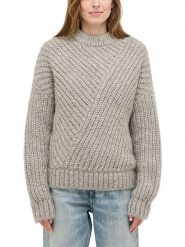 Mustang Sweter w kolorze szarym rozmiar: XL. Szare swetry klasyczne damskie Mustang, xl, ze splotem, bez kołnierzyka. Za 177.94 zł.