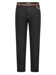 Sublevel Spodnie chino w kolorze czarnym rozmiar: XL. Czarne spodnie materiałowe damskie Sublevel, bez wzorów, ze skóry. Za 126.99 zł.