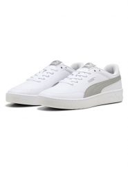 Puma Skórzane sneakersy "Court Classic" w kolorze biało-szarym rozmiar: 44,5. Białe obuwie sportowe damskie Puma, bez zapięcia. Za 118.28 zł.