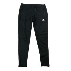Second life - Spodnie dresowe damskie Tiro 17 slim fit czarne - Jak nowy. Czarne spodnie sportowe damskie Adidas, m, bez wzorów, z dresówki, do biegania. Za 85.16 zł.