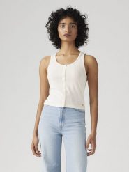 Levi's Top w kolorze białym rozmiar: XS. Białe koszulki sportowe damskie Levi's, s, bez wzorów, bez ramiączek. Za 61.17 zł.