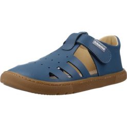 Sandały TITANITOS L540 RAIMUNDO Niebieski. Niebieskie sandały damskie TITANITOS, bez wzorów, ze skóry, bez obcasa, bez zapięcia. Za 211.99 zł.