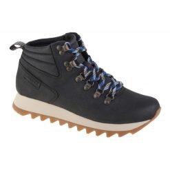 Buty Merrell Alpine Hiker J003594 czarne. Czarne obuwie trekkingowe damskie z gumy, bez zapięcia. Za 533.28 zł.