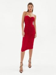 NORMA KAMALI Sukienka koktajlowa KK4223PL911004 Czerwony Slim Fit. Czerwone sukienki damskie Norma Kamali, bez wzorów, z syntetyku, wizytowe, bez ramiączek. Za 2,509.00 zł.