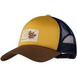 Czapka z daszkiem Trucker Cap Erlen Camel. Żółte czapki z daszkiem damskie Buff, bez wzorów. Za 109.99 zł.