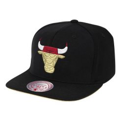 Czapka z daszkiem Mitchell & Ness NBA Chicago Bulls Snapback 6HSSMM19489-CBUBLCK. Czarne czapki z daszkiem damskie Mitchell & Ness, bez wzorów. Za 109.00 zł.