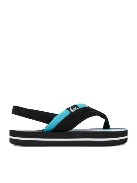 Quiksilver Sandały EO-QUILTED DUNE CQ10050TBA Czarny. Czarne sandały chłopięce Quiksilver, ze skóry, bez zapięcia. Za 39.99 zł.