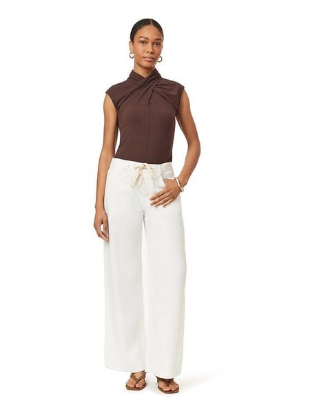 Scotch & Soda Bluzka w kolorze brązowym rozmiar: L. Brązowe bluzki damskie Scotch & Soda, l, bez wzorów, bez kołnierzyka, bez ramiączek. Za 119.95 zł.