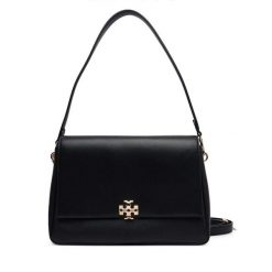 Torebka Tory Burch. Czarne listonoszki damskie Tory Burch, bez wzorów, bez dodatków. Za 2,639.00 zł.