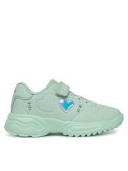 Primigi Sneakersy 7963022 Zielony. Zielone buty sportowe dziewczęce Primigi, bez wzorów, ze skóry, bez zapięcia. Za 109.99 zł.