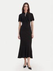 HUGO Sukienka koktajlowa Kiweni 50554051 Czarny Slim Fit. Czarne sukienki damskie Hugo, bez wzorów, z wiskozy, wizytowe, bez ramiączek. Za 1,349.00 zł.