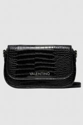 VALENTINO Czarna torebka Miramar Flap Bag. Czarne listonoszki damskie Valentino by Mario Valentino, bez wzorów, małe, bez dodatków. W wyprzedaży za 419.99 zł.