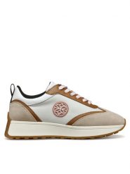 Geox Sneakersy D Amabel D55MDA 022FU CH61Z Beżowy. Brązowe obuwie sportowe damskie Geox, z materiału, bez zapięcia. Za 309.99 zł.